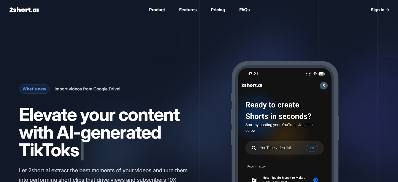 2short.ai screenshot 1