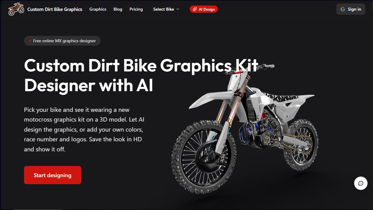 Custom Dirt Bike Graphics screenshot 1