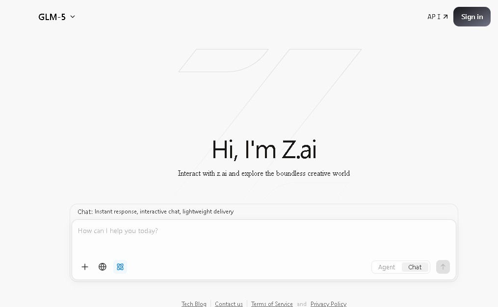 Z.ai screenshot 1