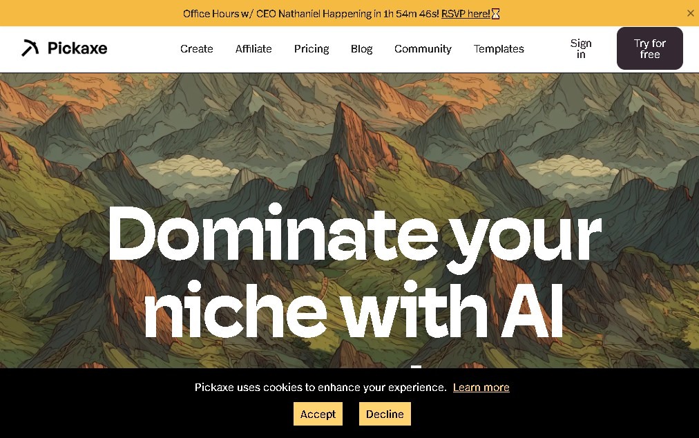 Pickaxe screenshot 1