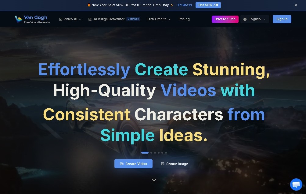 Van Gogh AI Video Generator screenshot 1