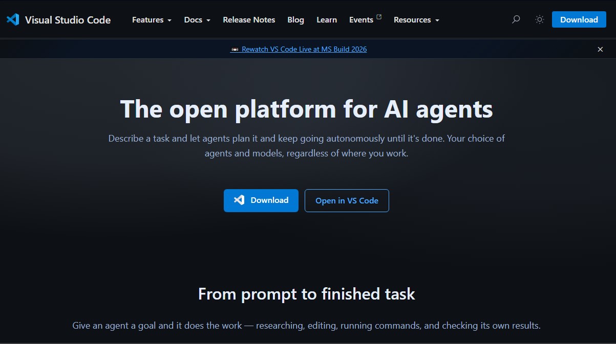 Visual Studio Code Agents screenshot 1