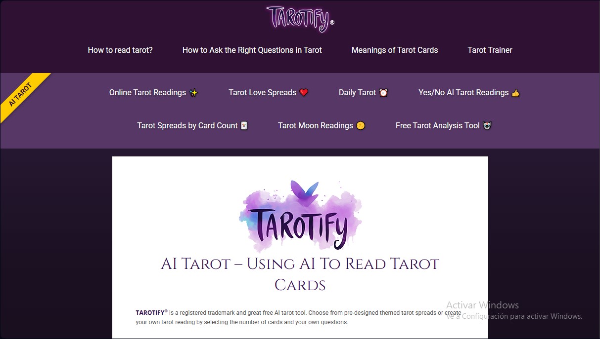 Tarotify screenshot 1