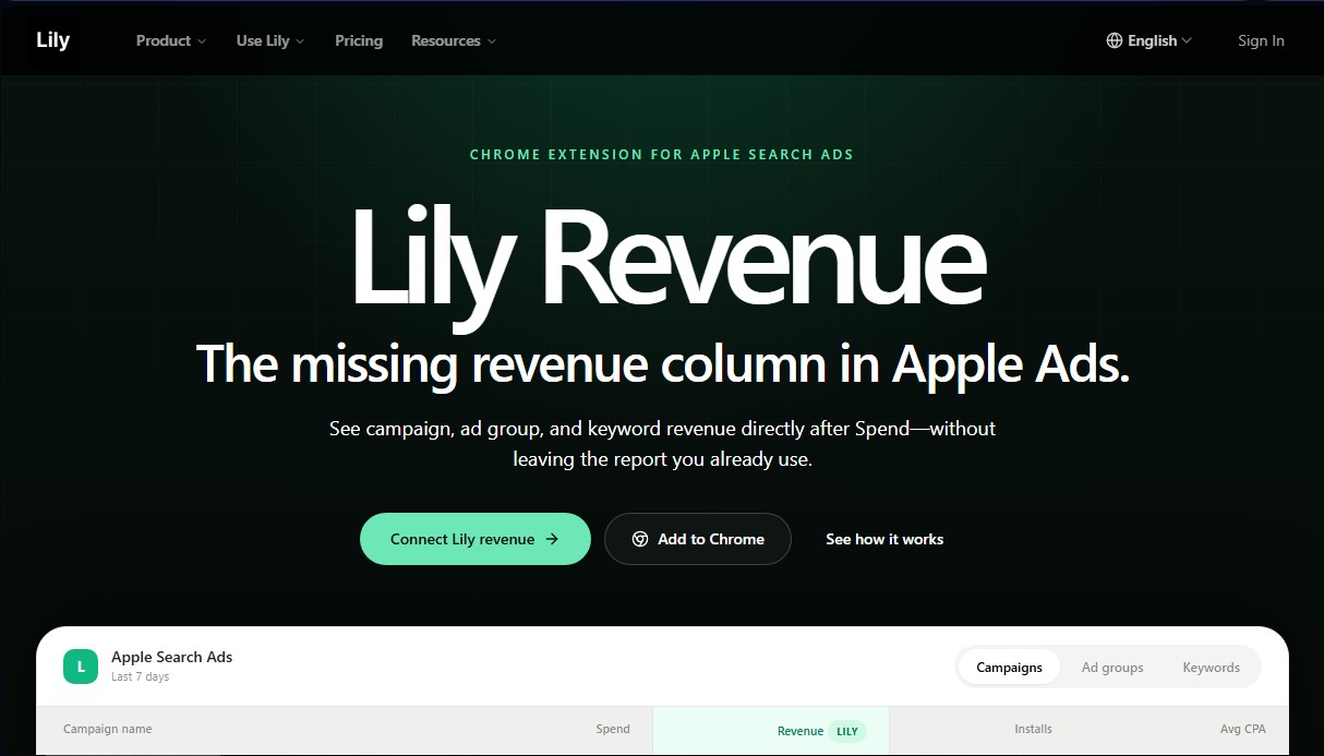 Lily Revenue screenshot 1