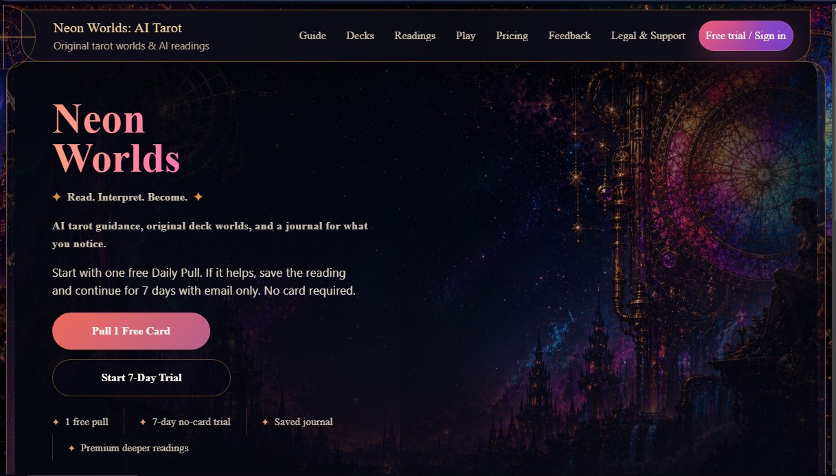 Neon Worlds screenshot 1