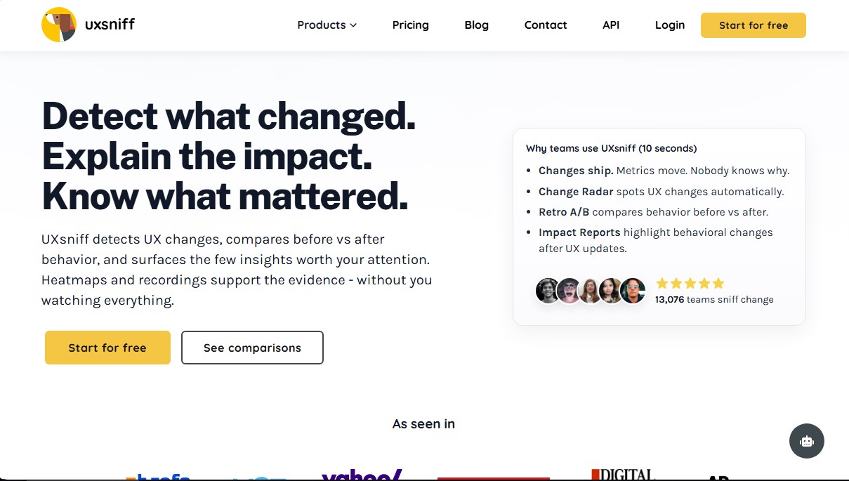 UXsniff screenshot 1