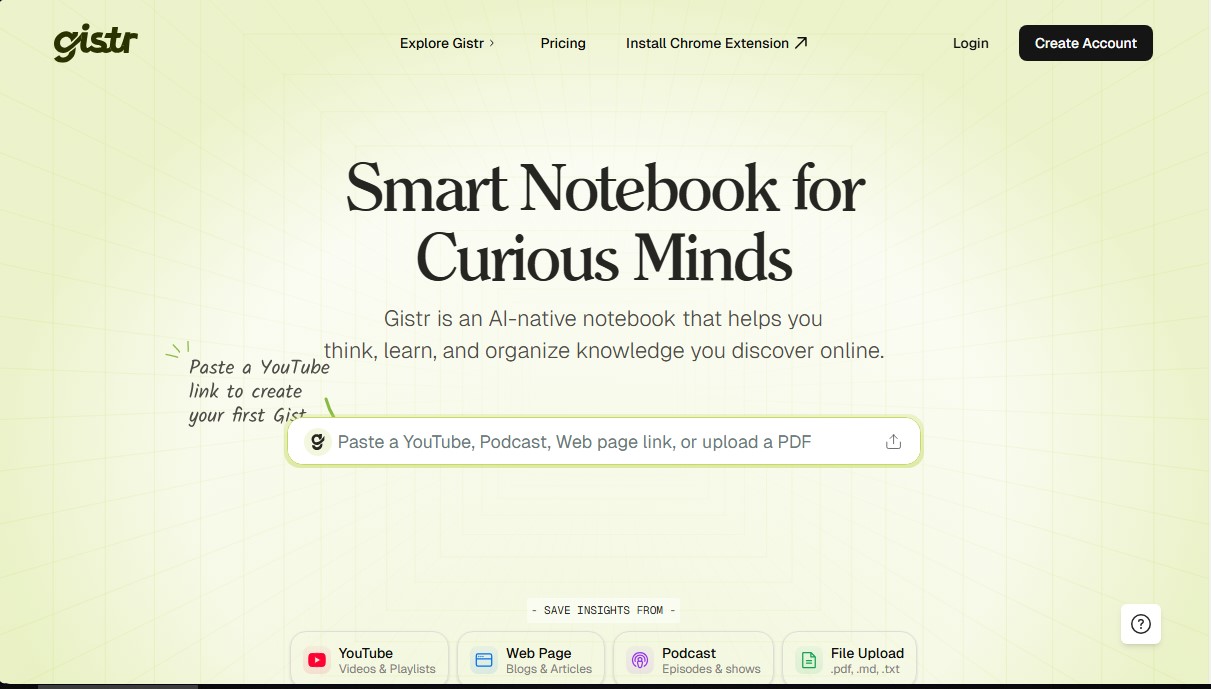 Gistr screenshot 1