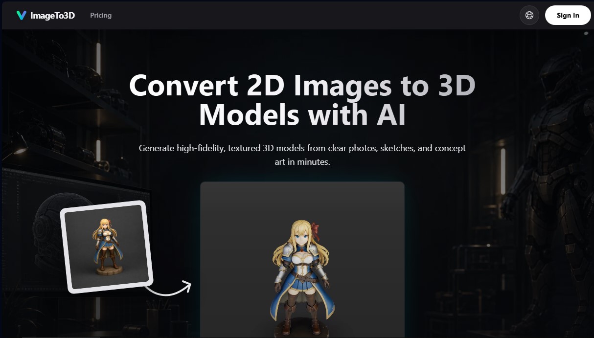 Image to 3D screenshot 1