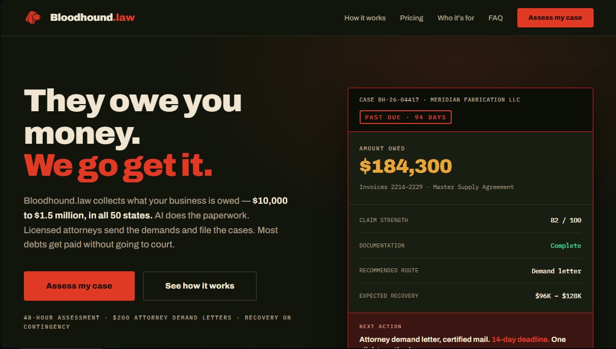 Bloodhound.law screenshot 1