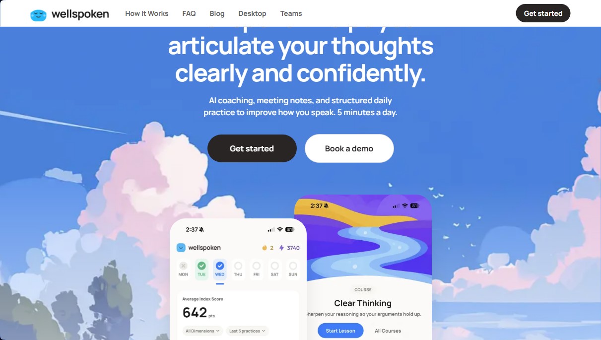 Wellspoken App screenshot 1