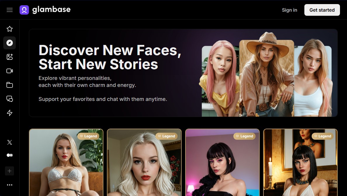 Glambase screenshot 1