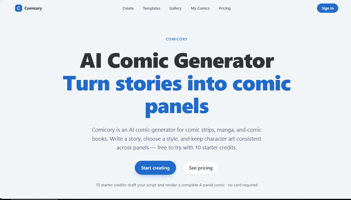 Comicory screenshot 1