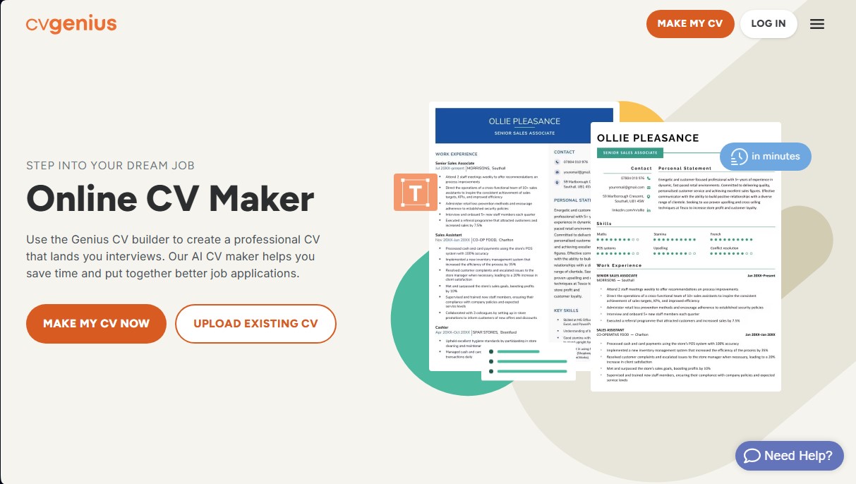 CV Genius screenshot 1