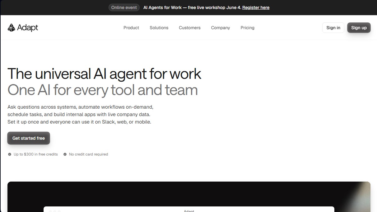 Adapt screenshot 1