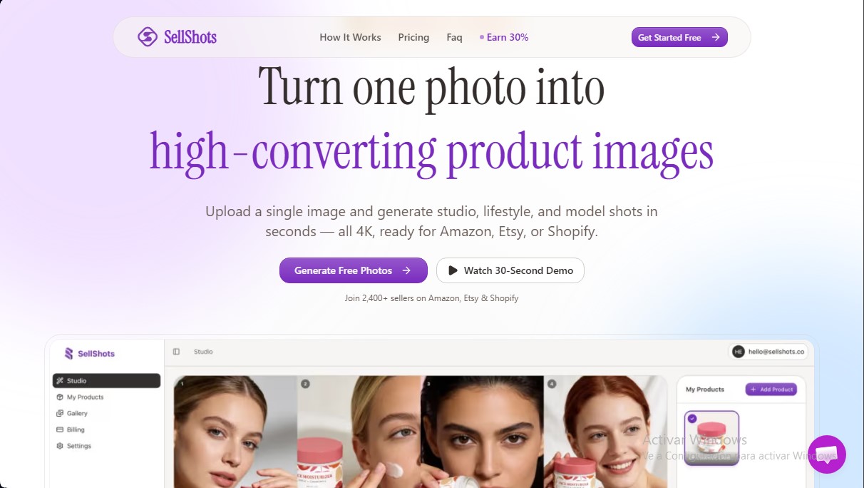 SellShots screenshot 1