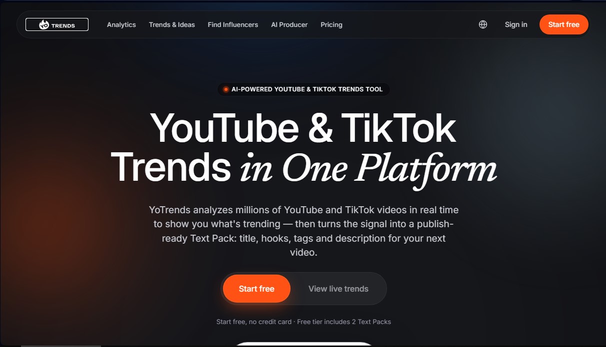YoTrends screenshot 1