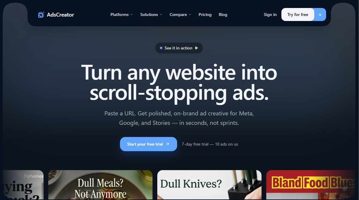 AdsCreator.com screenshot 1