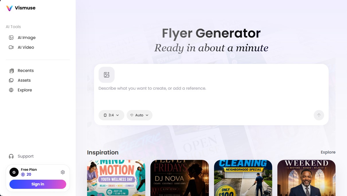 Vismuse Flyer Maker screenshot 1