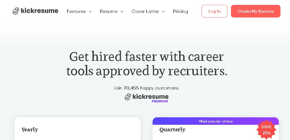 Kickresume screenshot 1