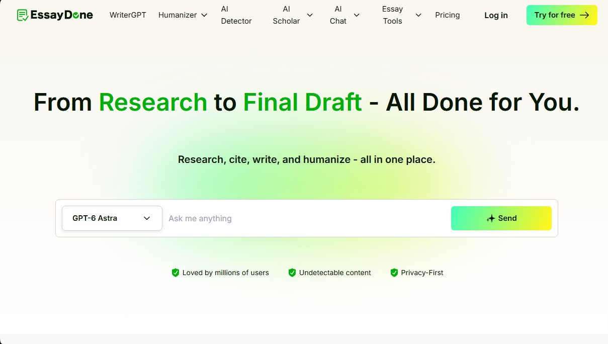 EssayDone screenshot 1