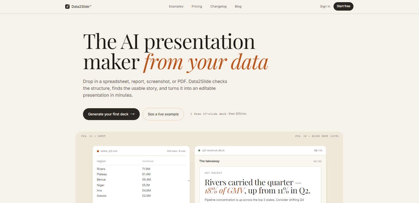 Data2Slide screenshot 1