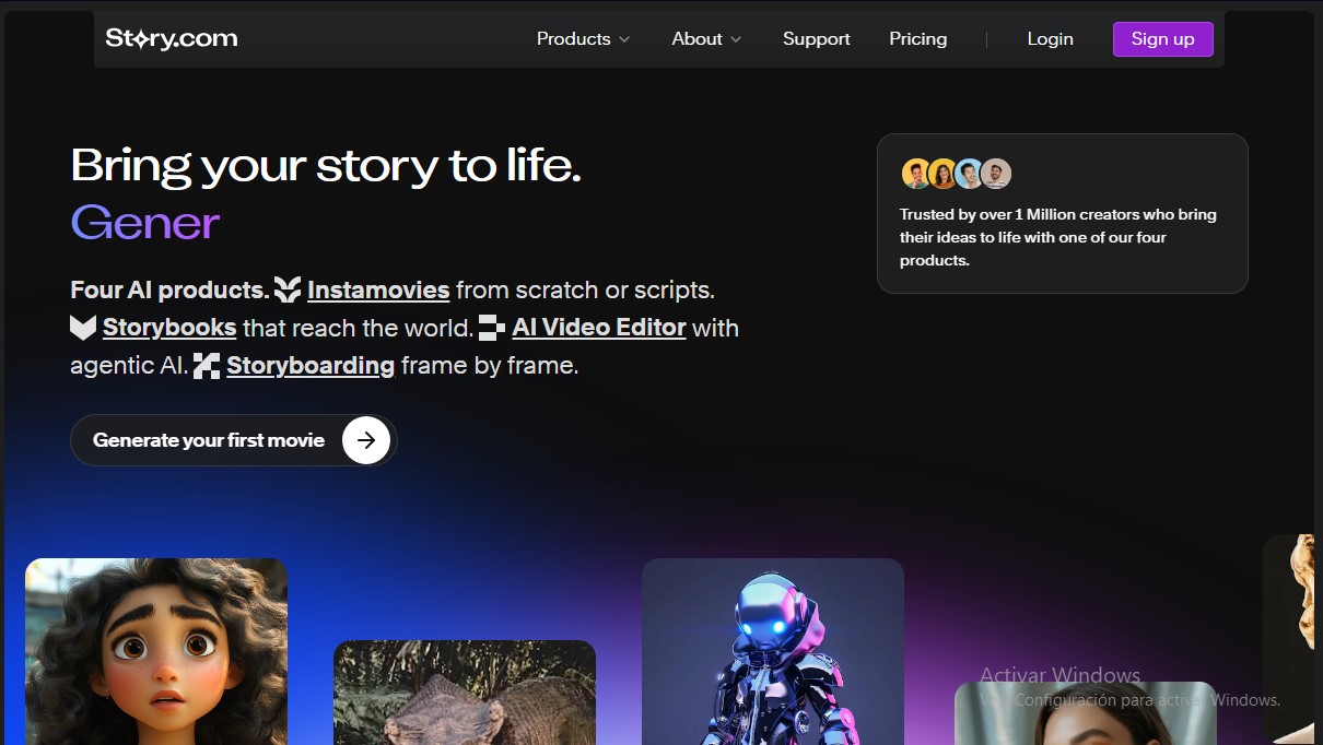 Story.com screenshot 1