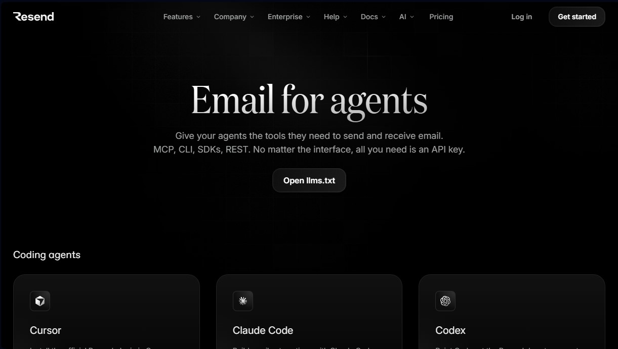 Resend Agents screenshot 1
