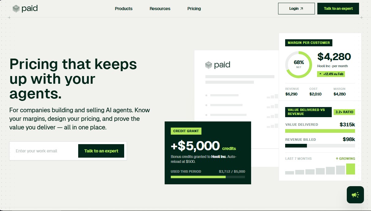 Paid.ai screenshot 1