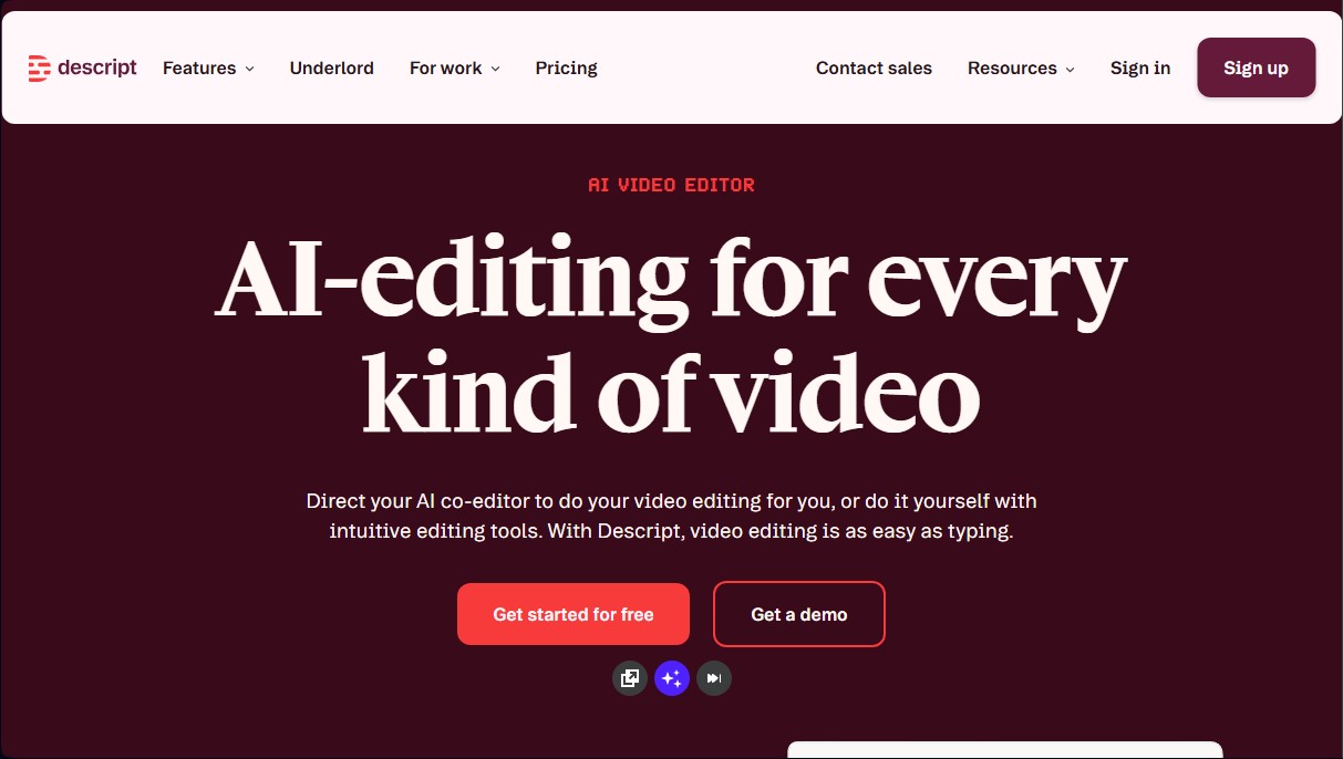 Descript screenshot 1