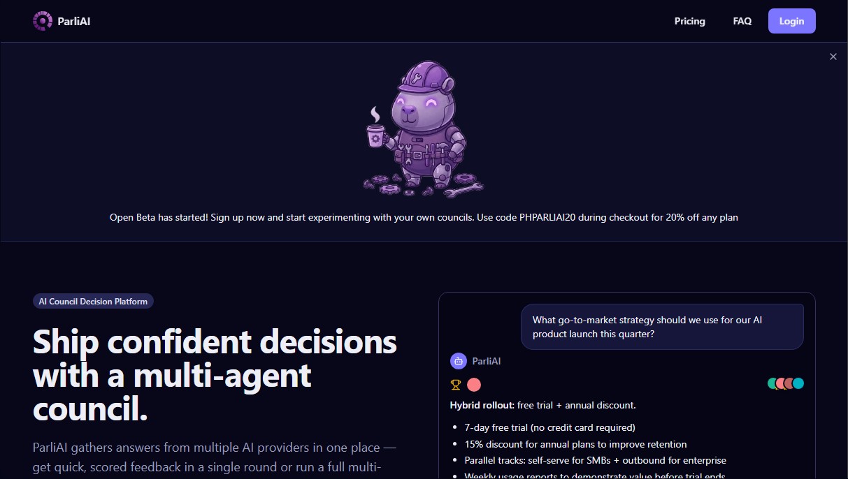 ParliAI screenshot 1