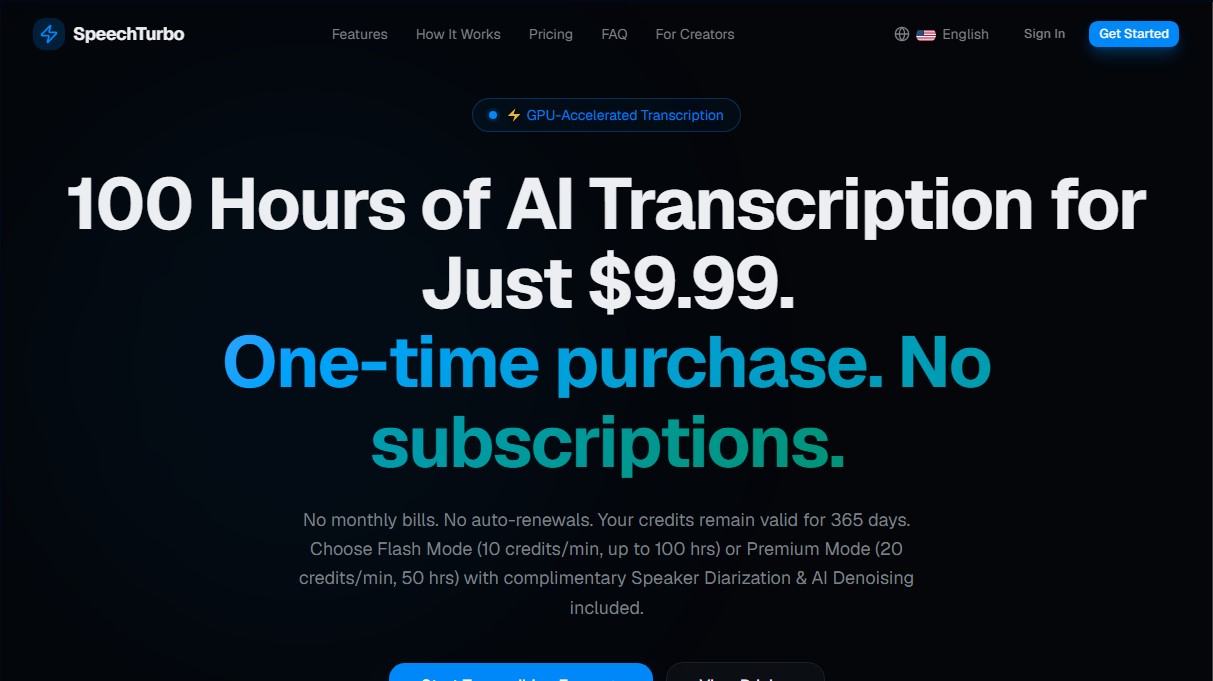 SpeechTurbo screenshot 1