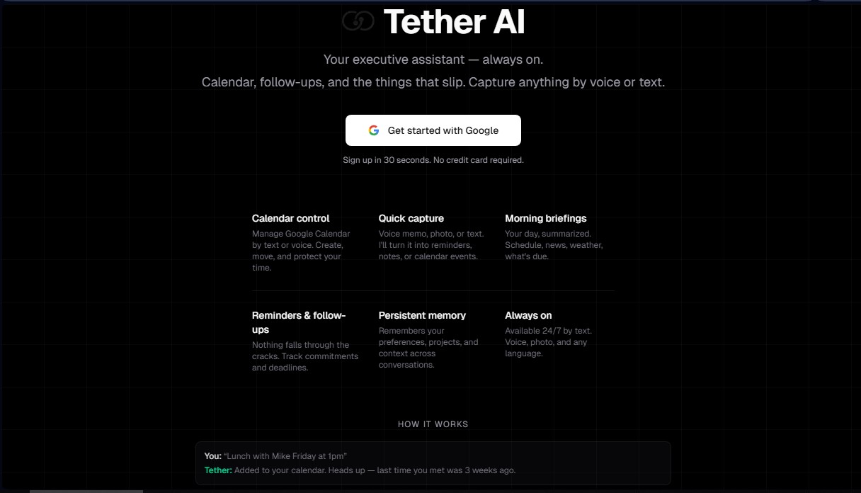 Tether AI screenshot 1