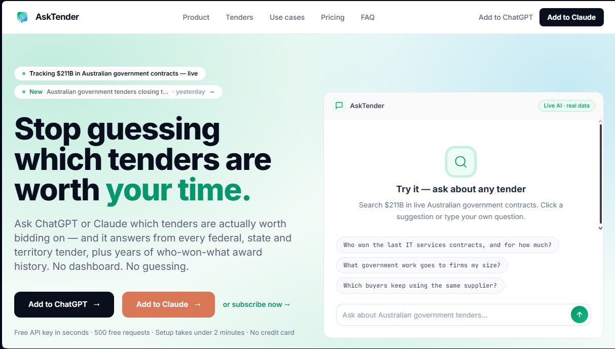 AskTender screenshot 1