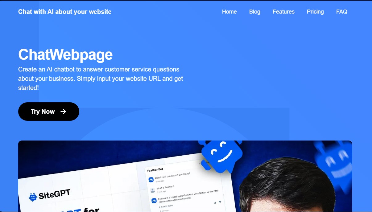 ChatWebpage screenshot 1