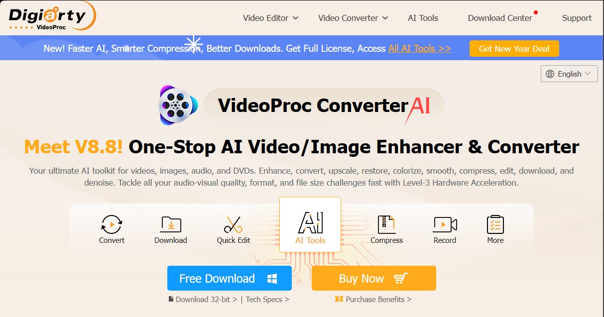 VideoProc Converter AI screenshot 1