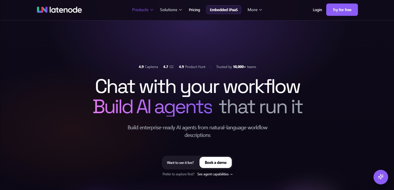 AI Agent Builder by Latenode screenshot 1