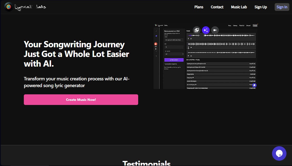Lyrical Labs screenshot 1