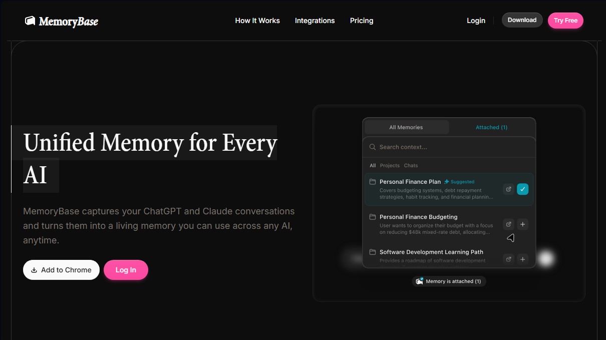 MemoryBase screenshot 1