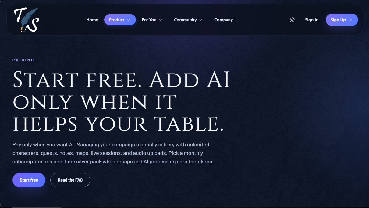 Tavern Scribe screenshot 1
