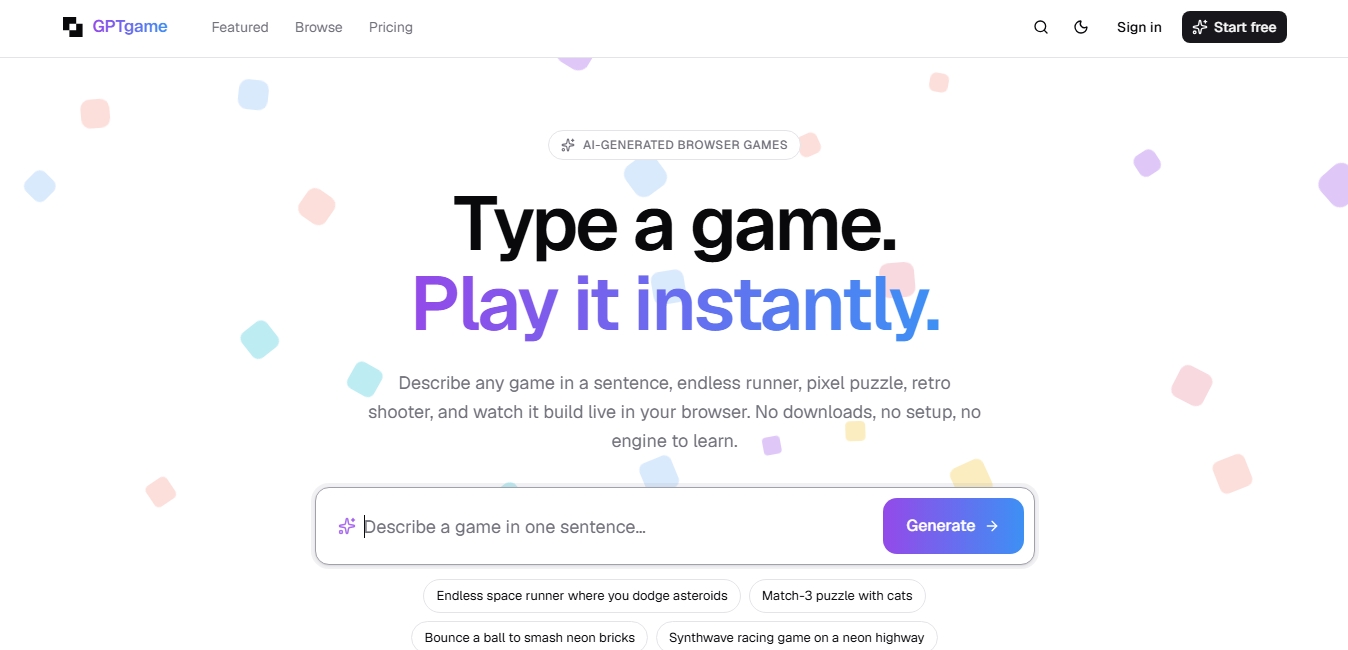 GPTGame screenshot 1
