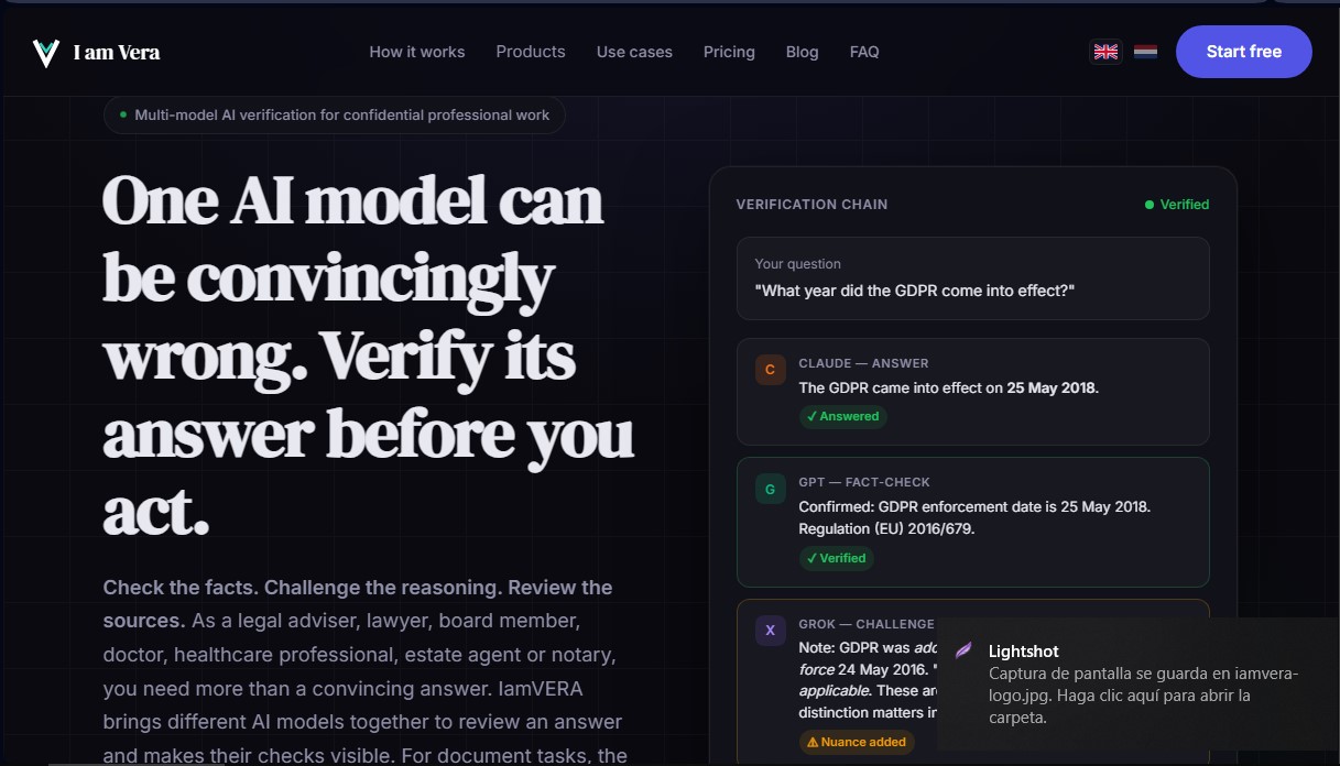 IamVERA screenshot 1